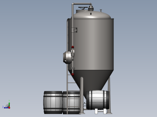 啤酒发酵罐右视缩略图