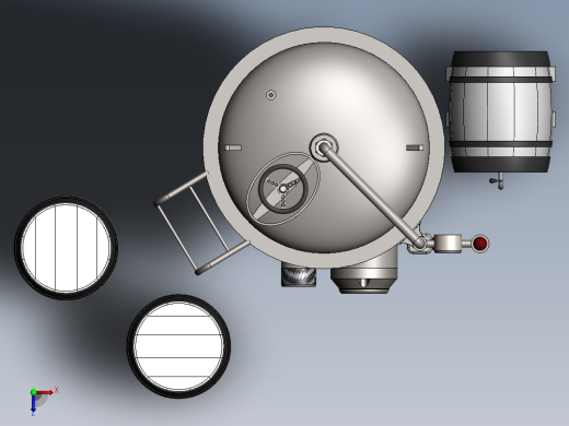 啤酒发酵罐俯视缩略图