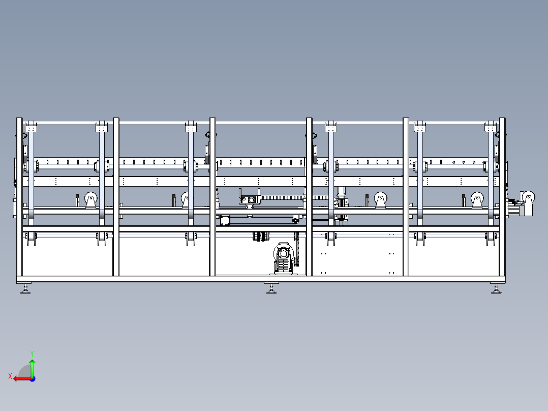 自动上料总装后视图