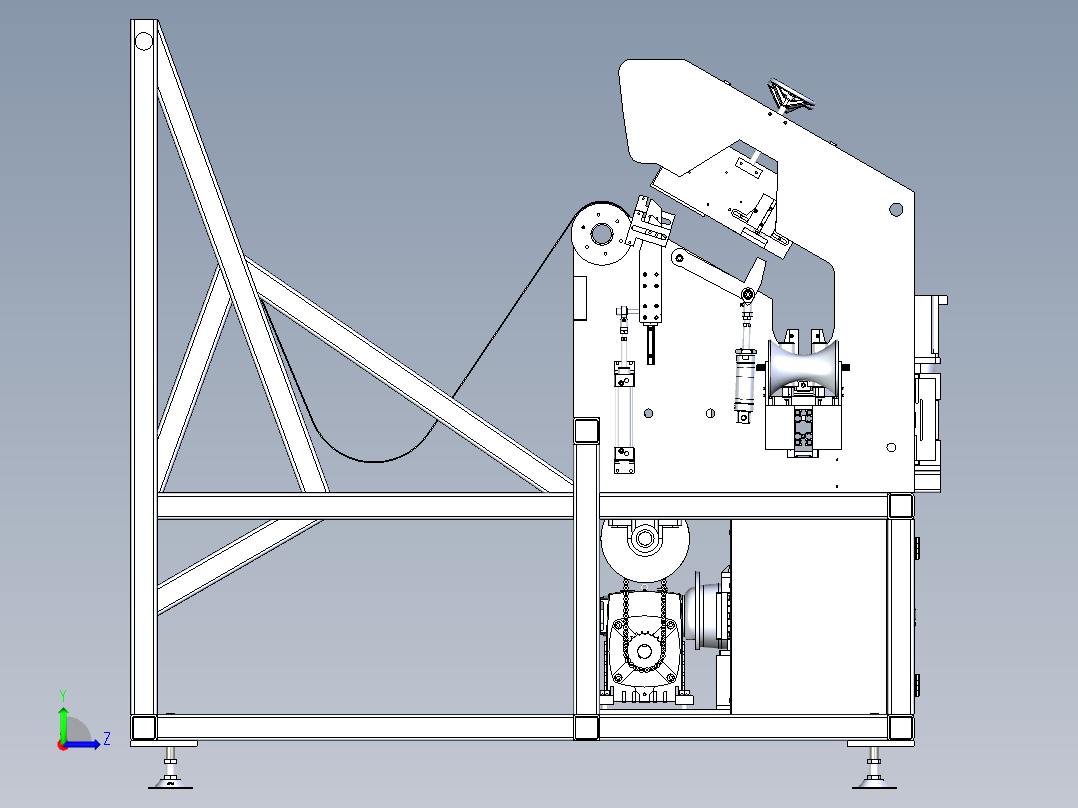 自动上料总装左视图