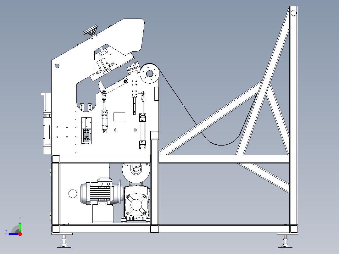 自动上料总装右视图