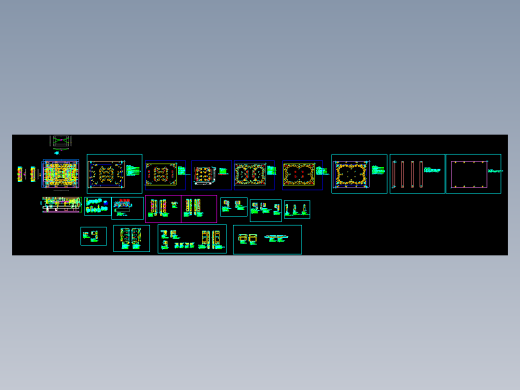 平板电脑扣角成型模具设计图