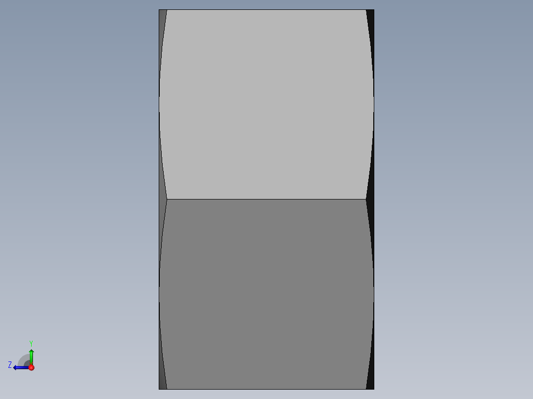 六角螺母C级M42右视图