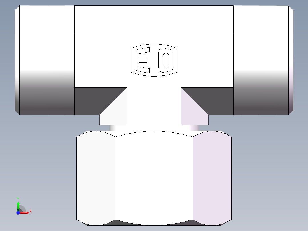 BC+BD 三通组合接头、BC-22前视图