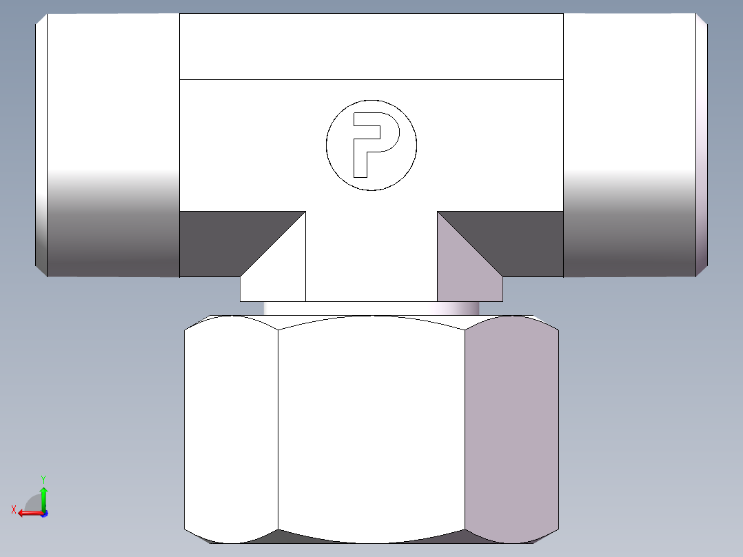 BC+BD 三通组合接头、BC-22后视图