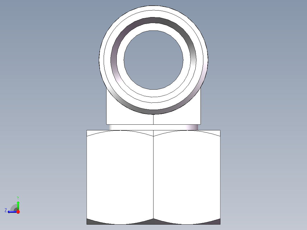 BC+BD 三通组合接头、BC-22右视图
