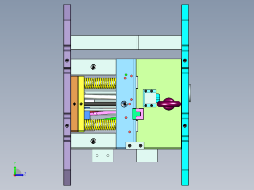 家用电动车仪表台塑胶模具左视缩略图