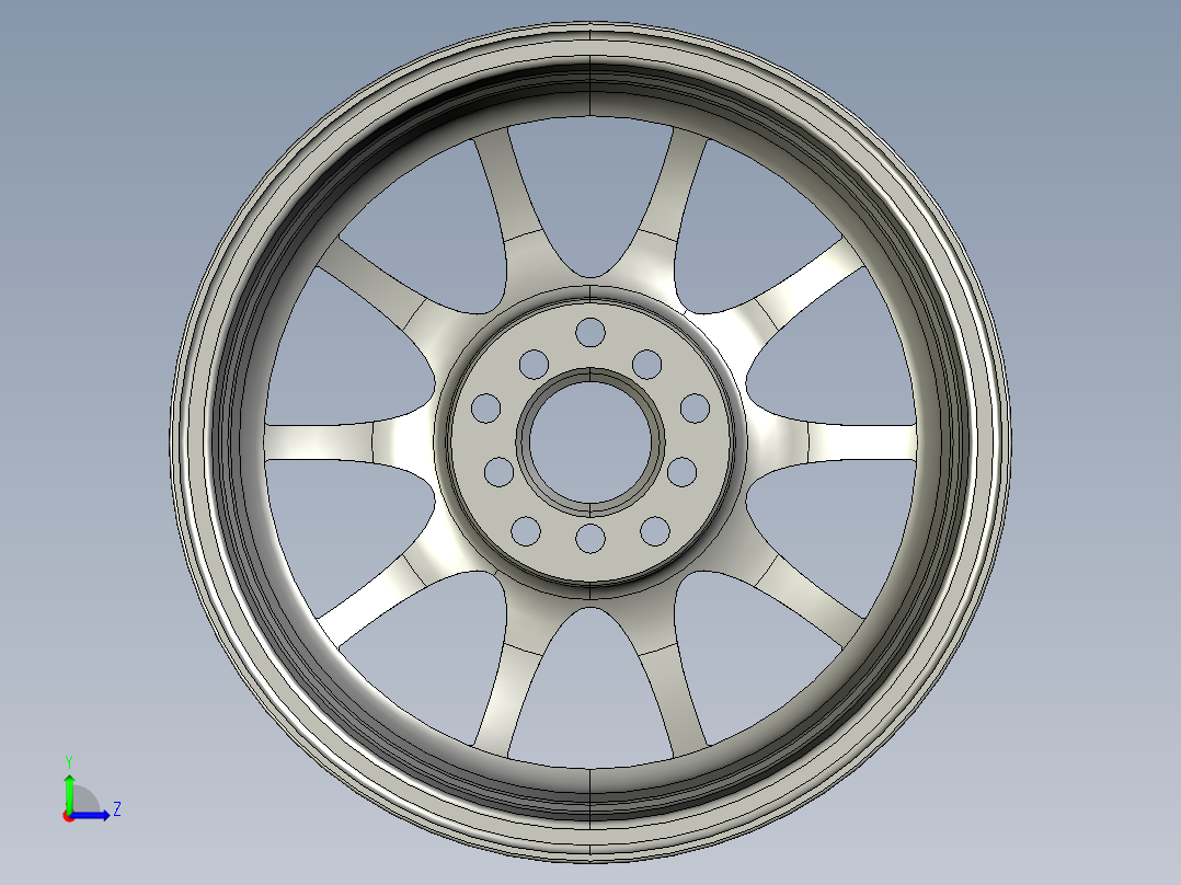轮毂、轮胎(104)左视图