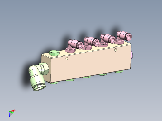 自制歧管块组件