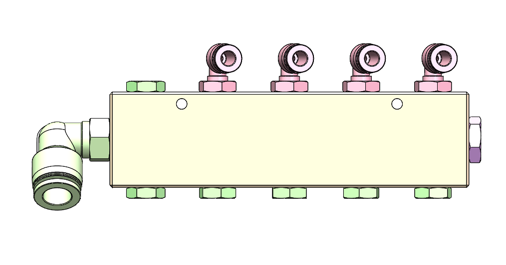自制歧管块组件