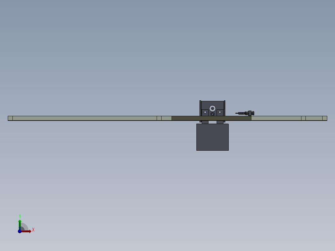 链条张紧系统前视图