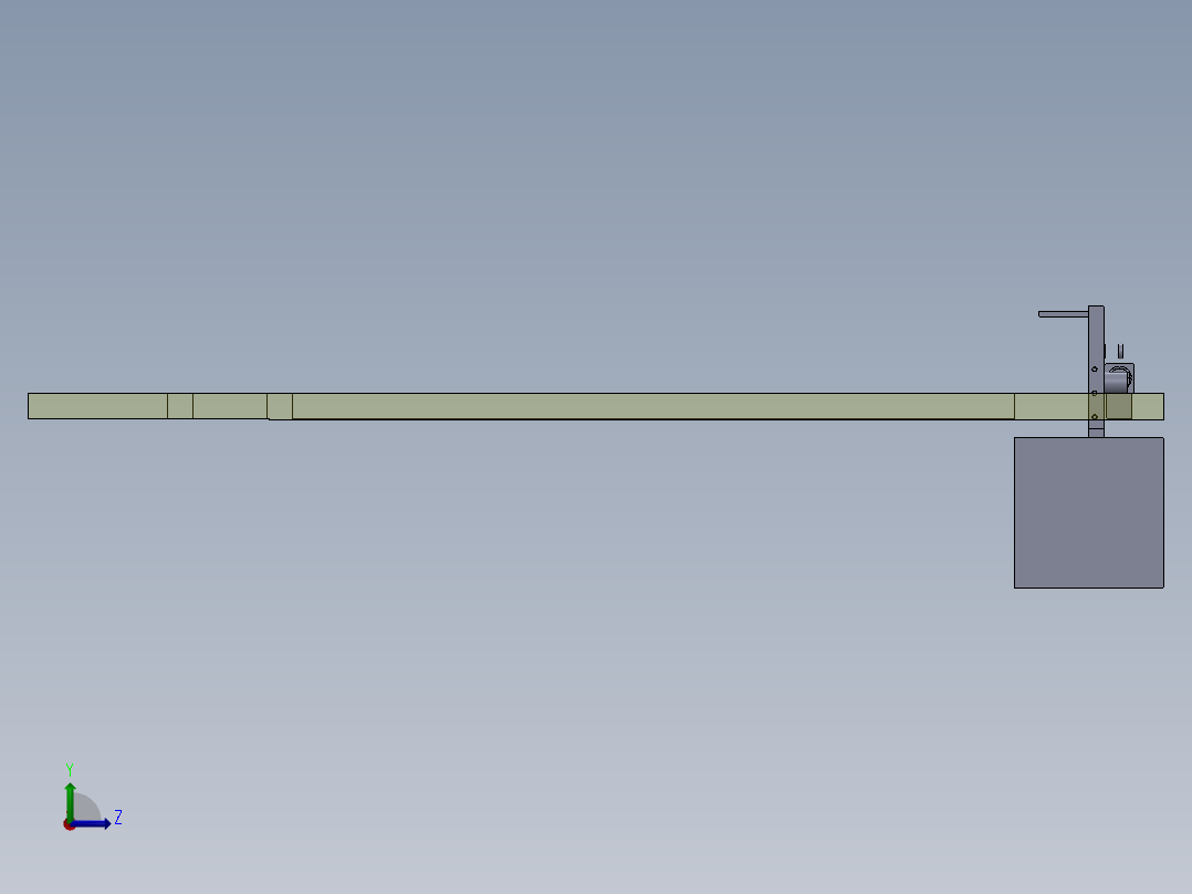 链条张紧系统左视图