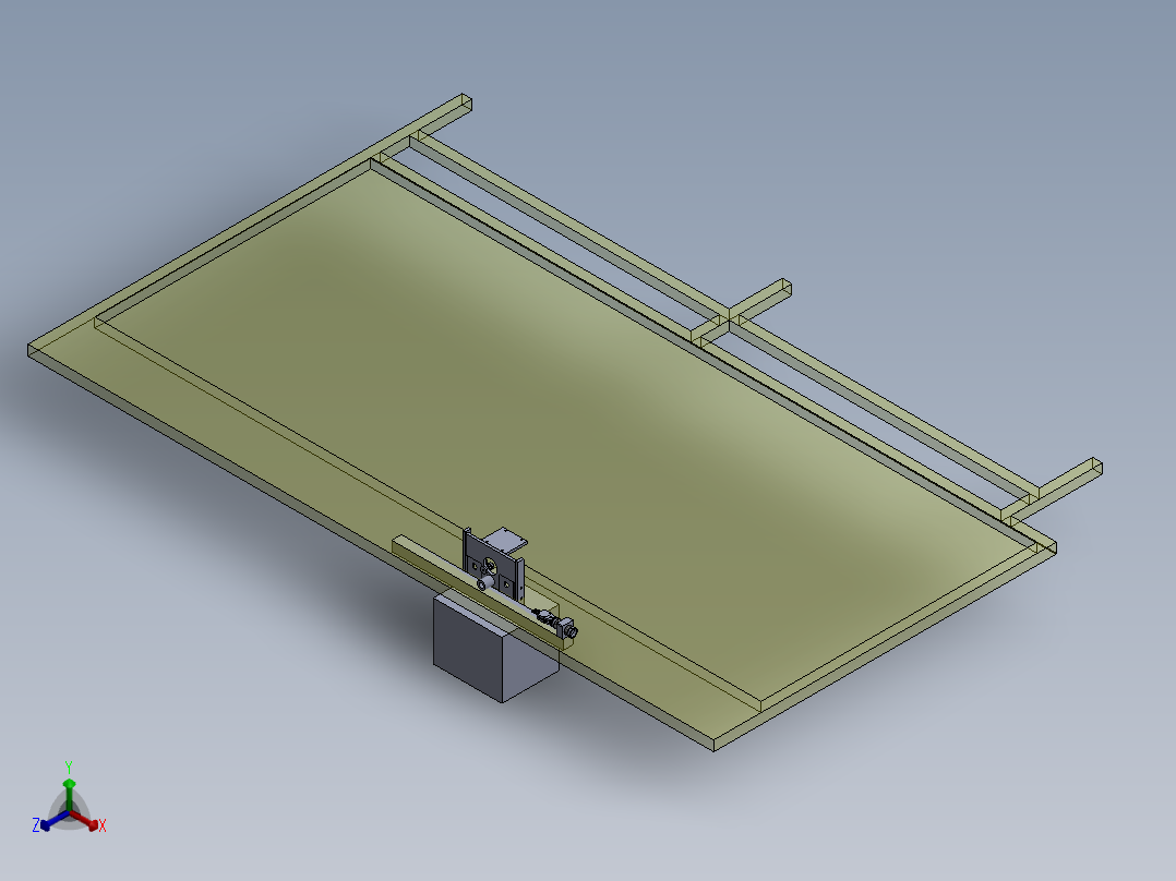 链条张紧系统正等轴测图