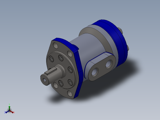 摆线液压马达正等轴测缩略图