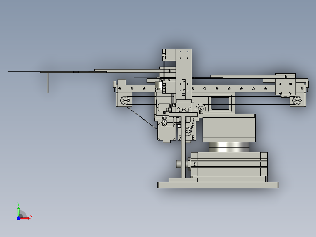 旋转部分前视图