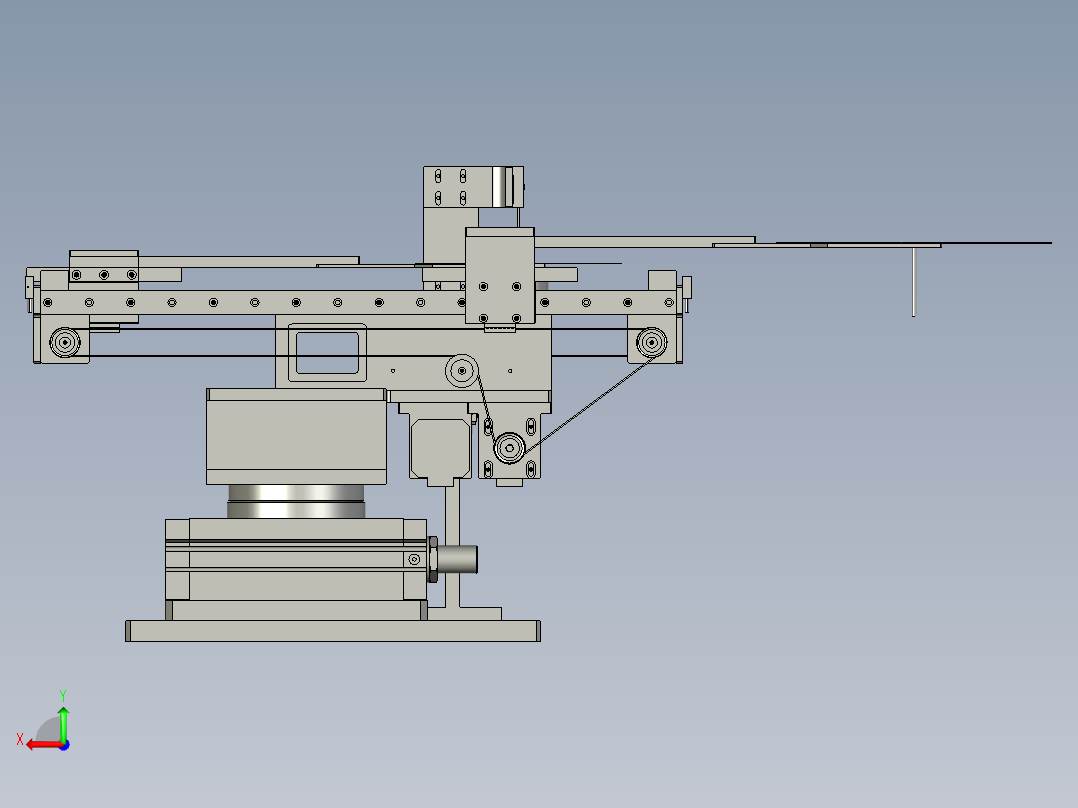 旋转部分后视图