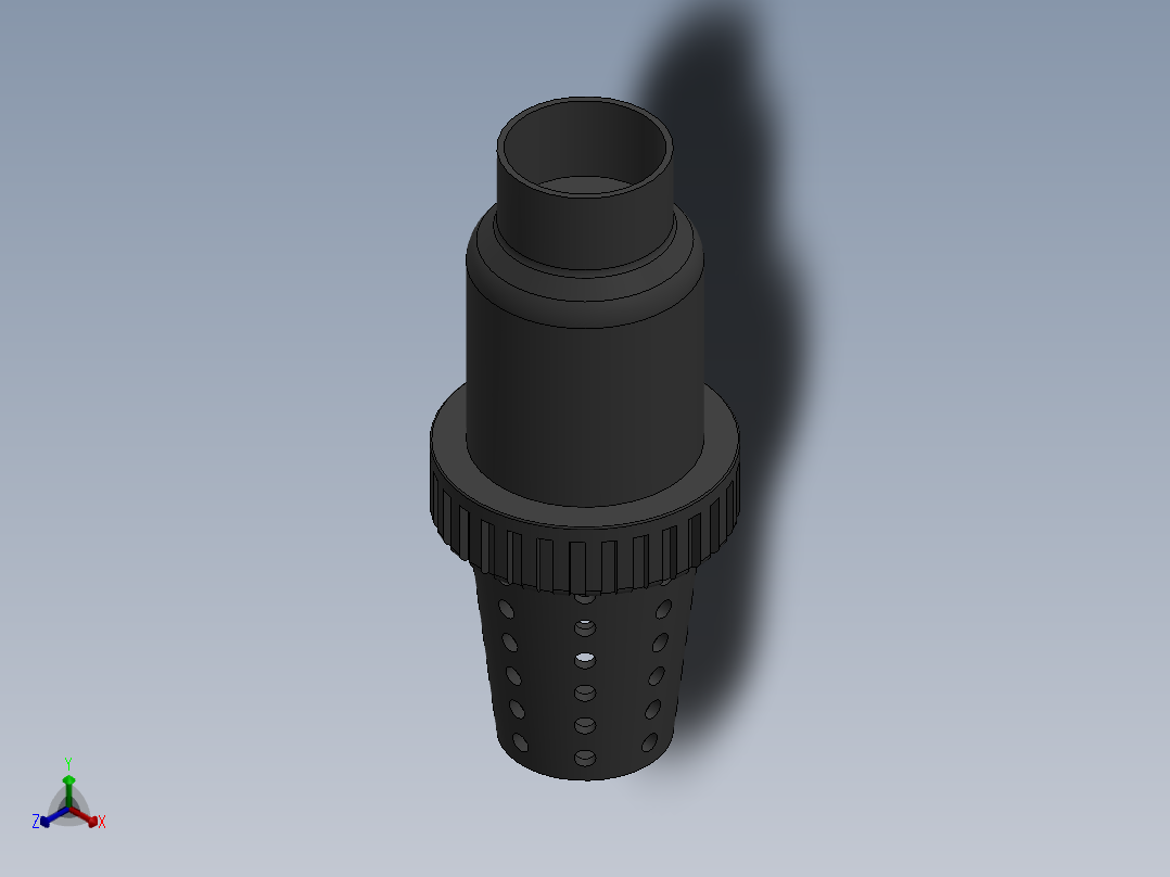 VALVE_DN80_PN10_U-PVC正等轴测图