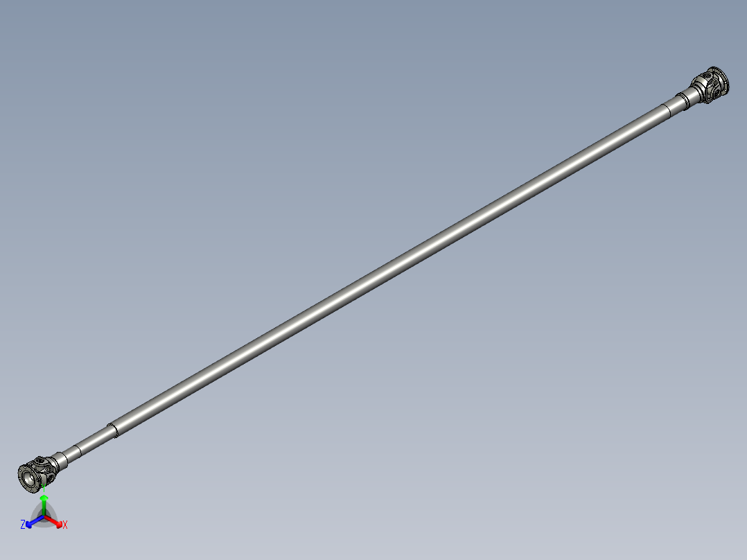 最长SWC型十字万向联轴器SWC120BH正等轴测图