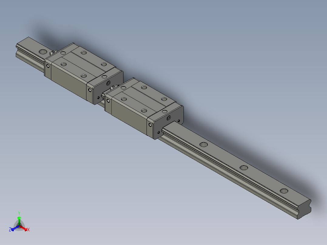 滑块导轨HGH30CA2R560Z0C(E1E240)主视图