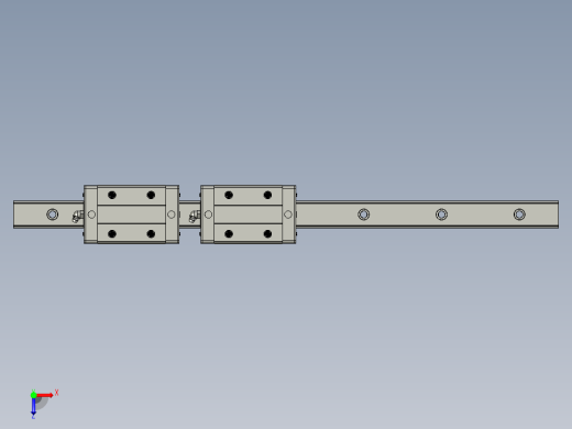滑块导轨HGH30CA2R560Z0C(E1E240)俯视缩略图