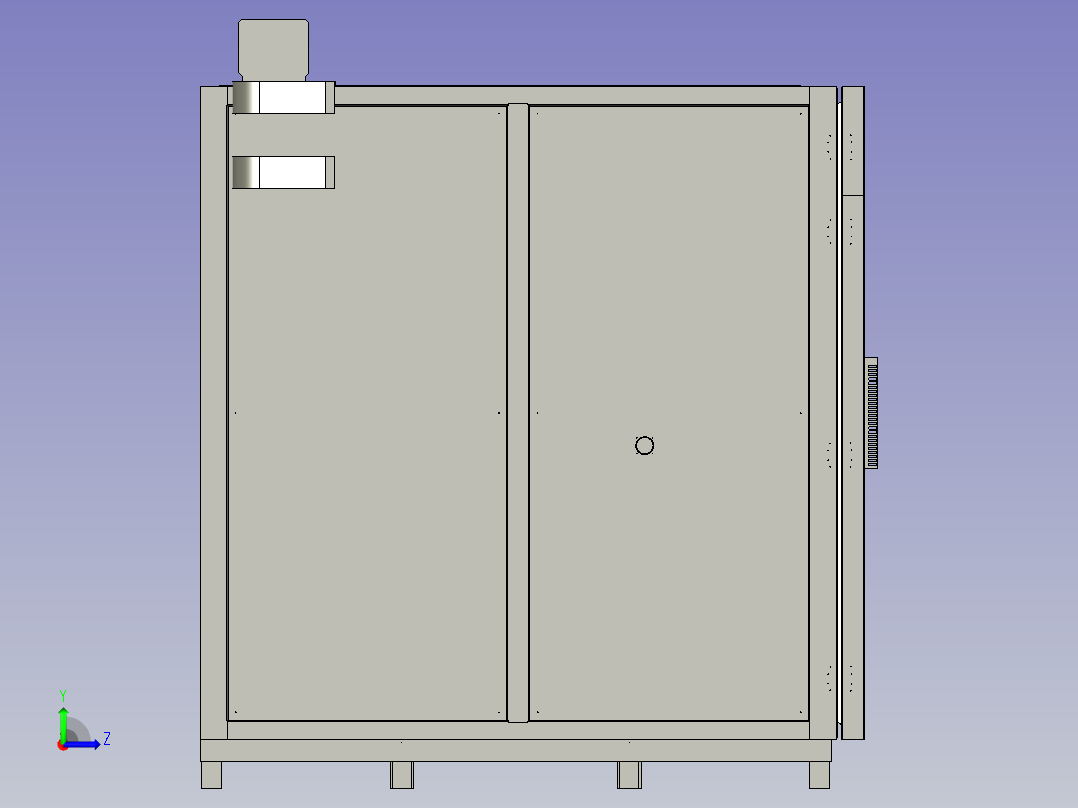 11立方高低温试验箱左视图