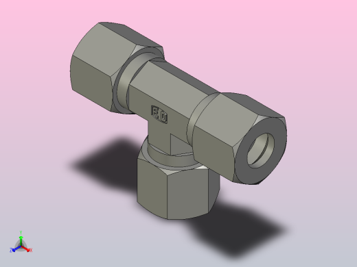 EO接头三通T10ZLCF.igs正等轴测缩略图