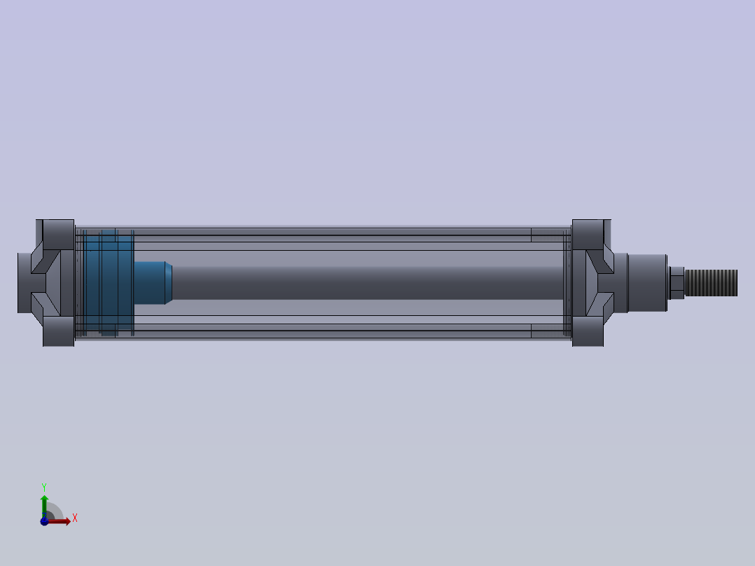 气动缸Rexroth Avantics前视图