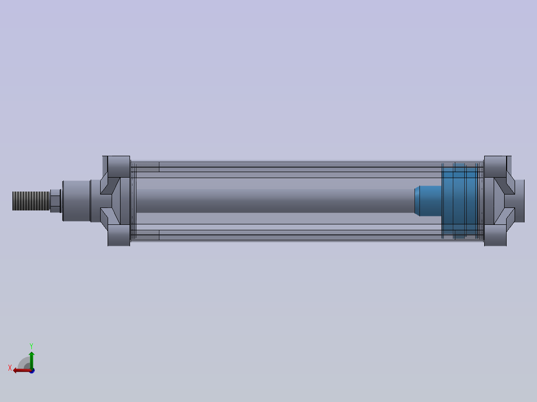 气动缸Rexroth Avantics后视图