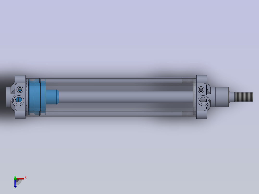 气动缸Rexroth Avantics俯视图