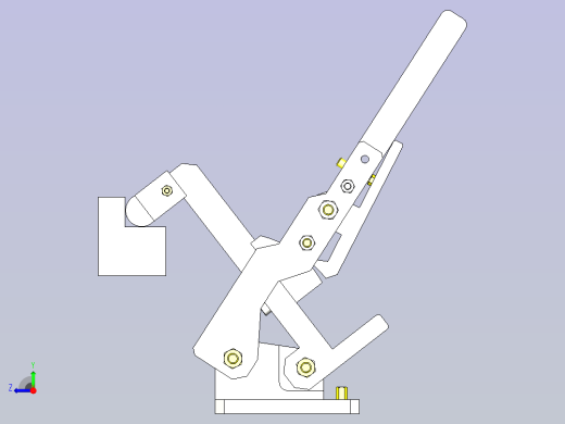 一种低尘凸轮固定夹3D图纸右视缩略图