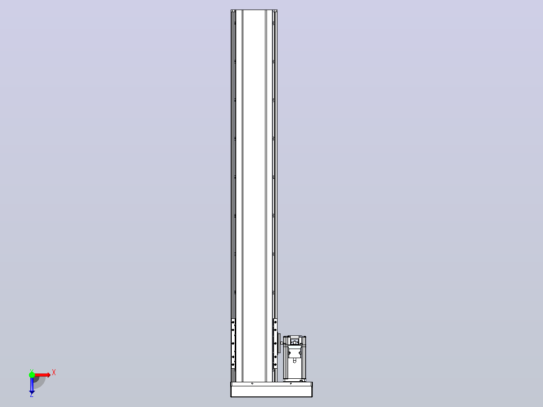 日规模组半封闭丝杆TPA-HNR-120D-1610C-L750-MR-C-P40-N3俯视图