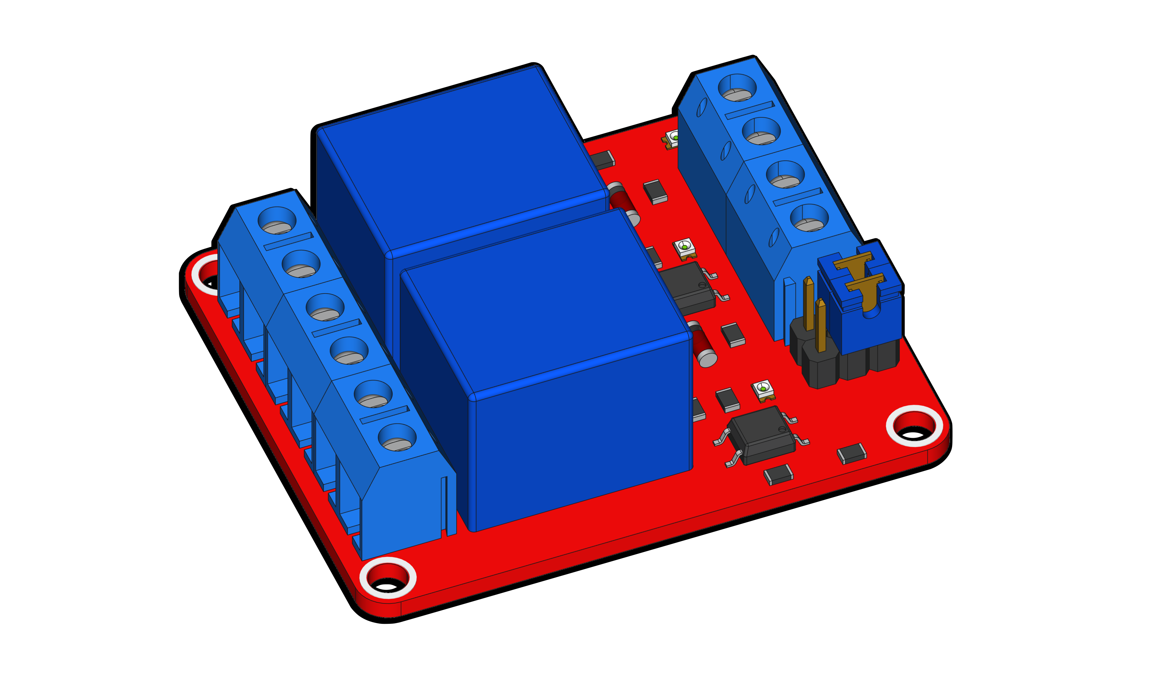 5V、12V、24V双继电器模块