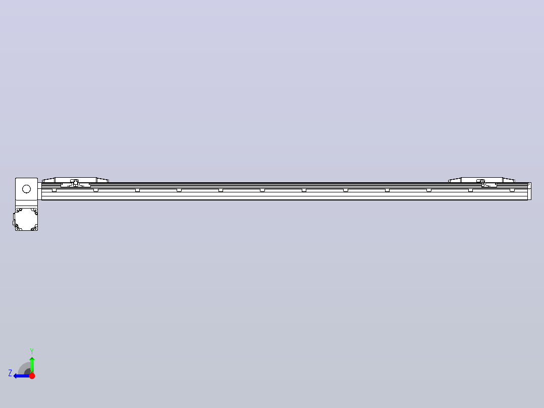 皮带直线轴双滑块型TPA-GCBS-150-P80-L600-LP-M75-N3右视图