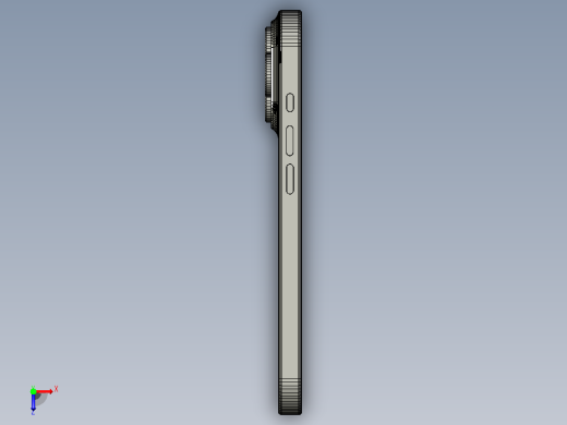 Phone 17 Pro 手机模型俯视缩略图