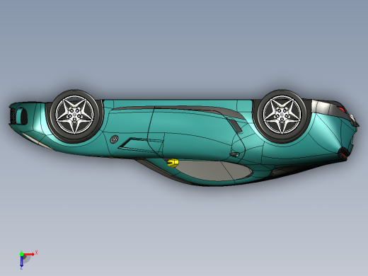 1-运动跑车 sports car stp stl俯视缩略图