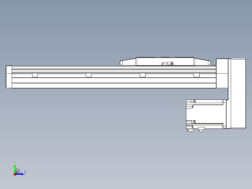 滚珠丝杠直线轴内置导轨TPA-GCR-170-2510C-L300-MP-M75-N3左视缩略图