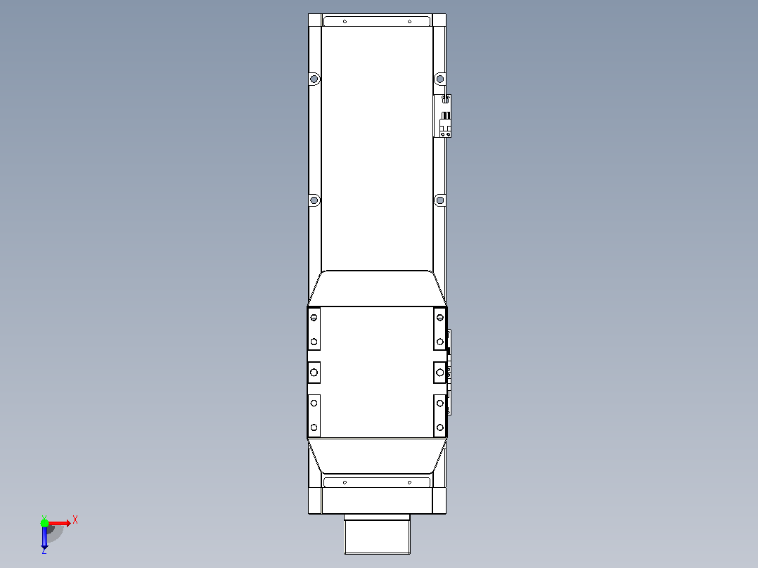 滚珠丝杠直线轴内置导轨TPA-GCR-170-2510C-L300-MP-M75-N3俯视图