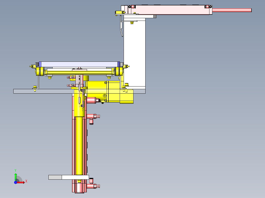 托盘移动升降机前视图