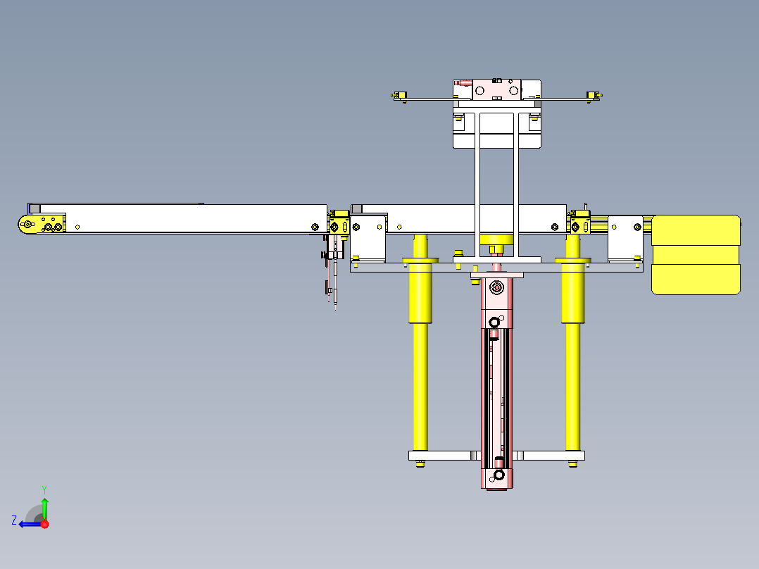 托盘移动升降机右视图