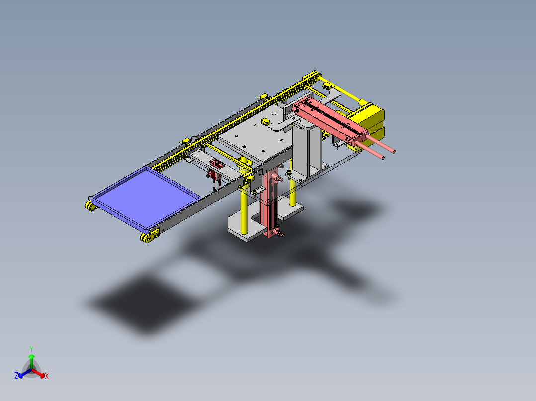 托盘移动升降机正等轴测图