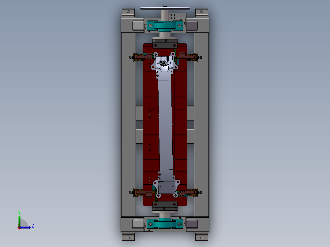 K3457-手动翻转变位机左视图