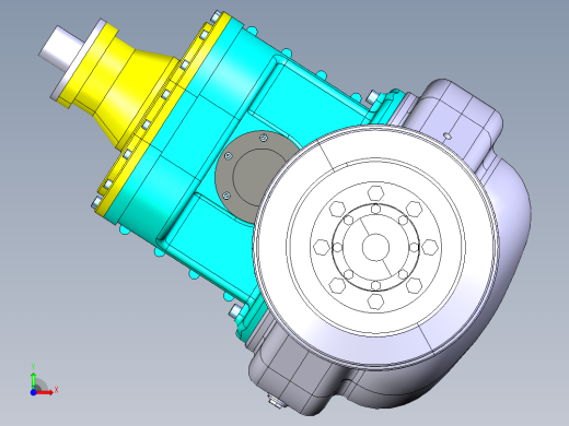 载重汽车驱动桥设计CAD前视缩略图
