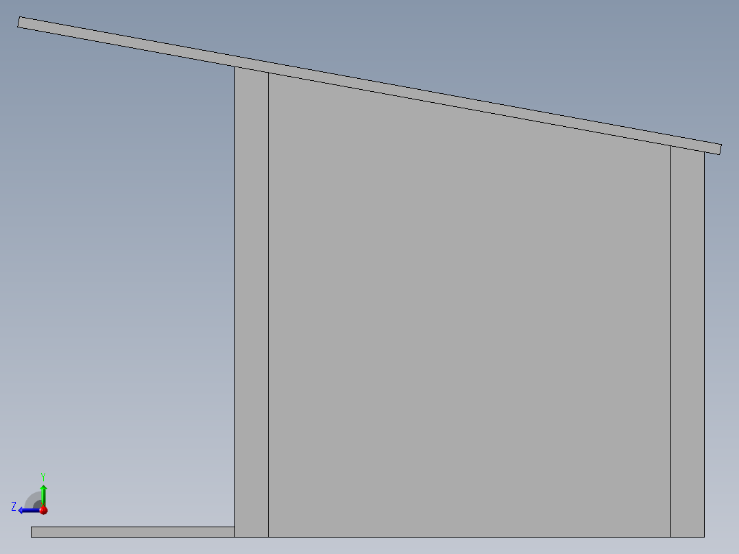 一层小屋SW2016右视图