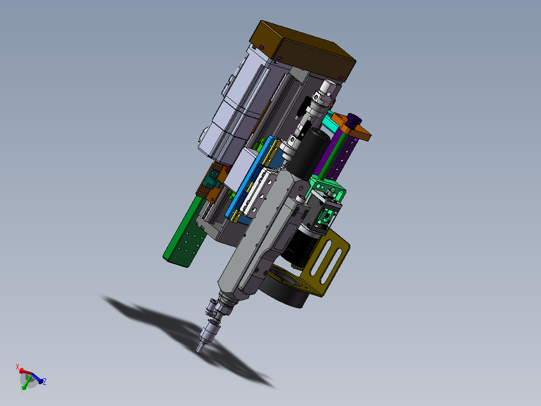 CCD影像自动锁螺丝机构3D图纸 E277