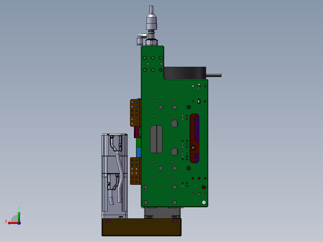 CCD影像自动锁螺丝机构3D图纸 E277后视图