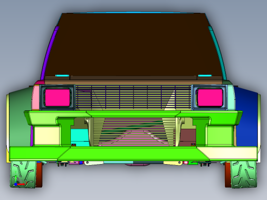 紧凑公路拉力赛车前视缩略图