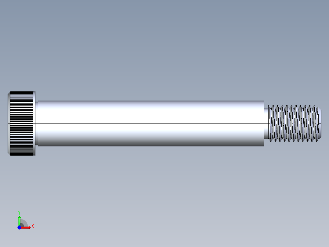 公制SH螺栓选择（DME）-SB DME PM16 x100.STEP前视图