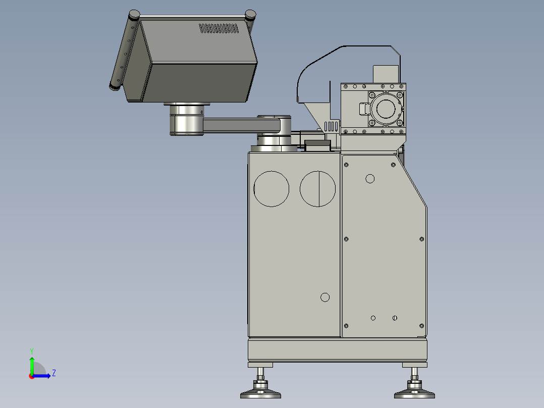 弯管机总装左视图