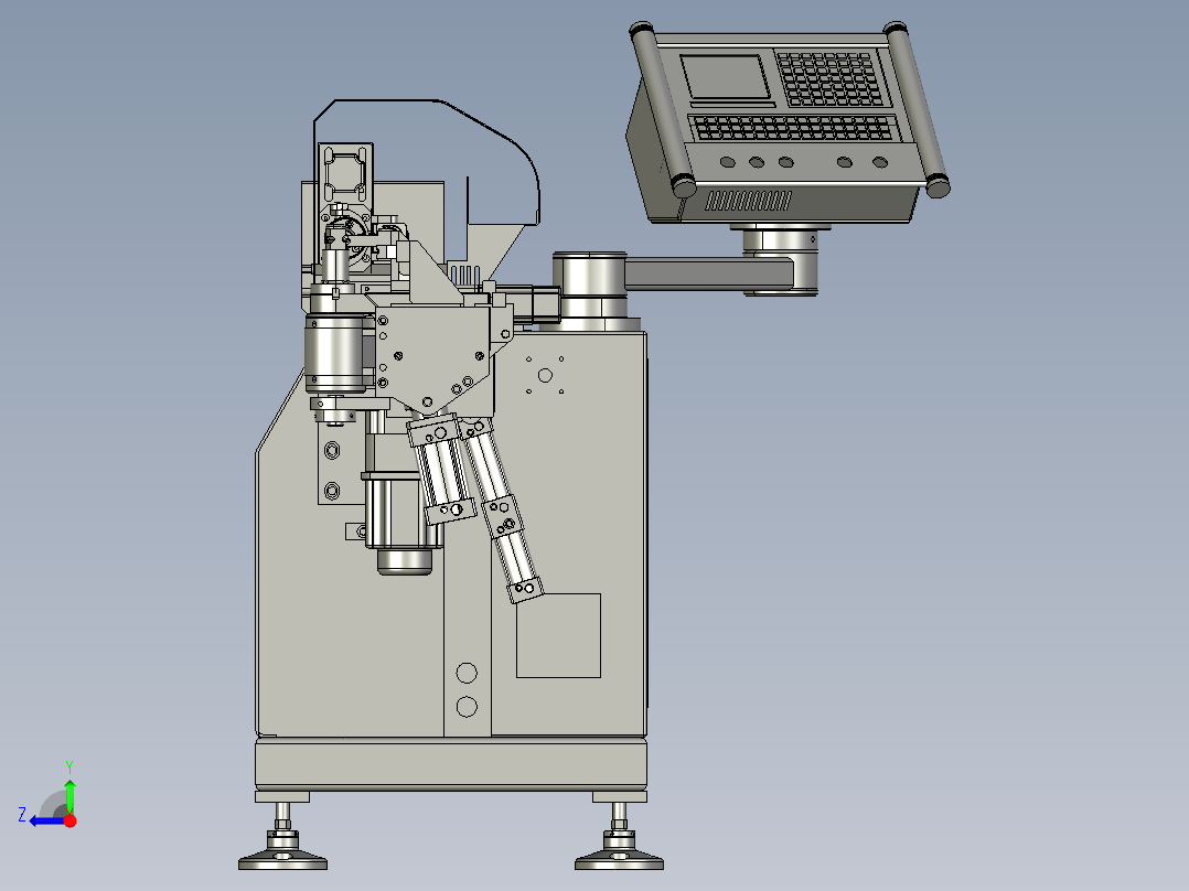 弯管机总装右视图