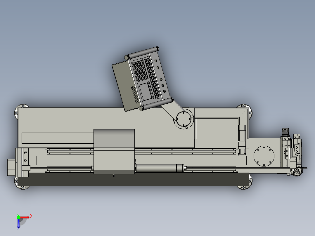 弯管机总装俯视图